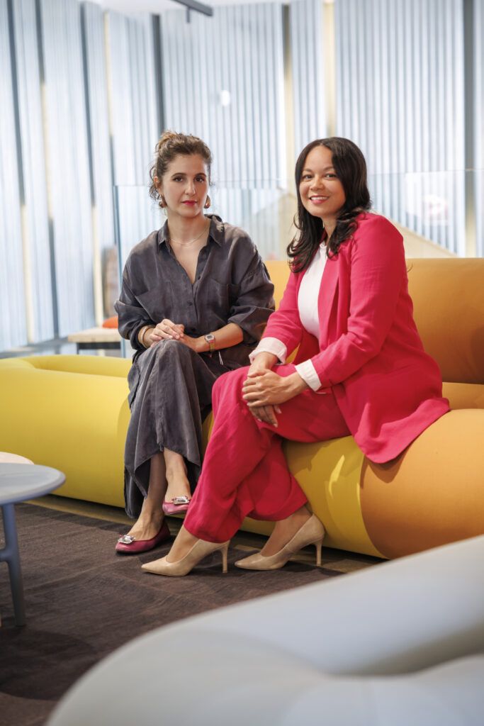 Esther Castaño, directora general de Sancal junto con la directora de Business Women RM, Amanda Aquino