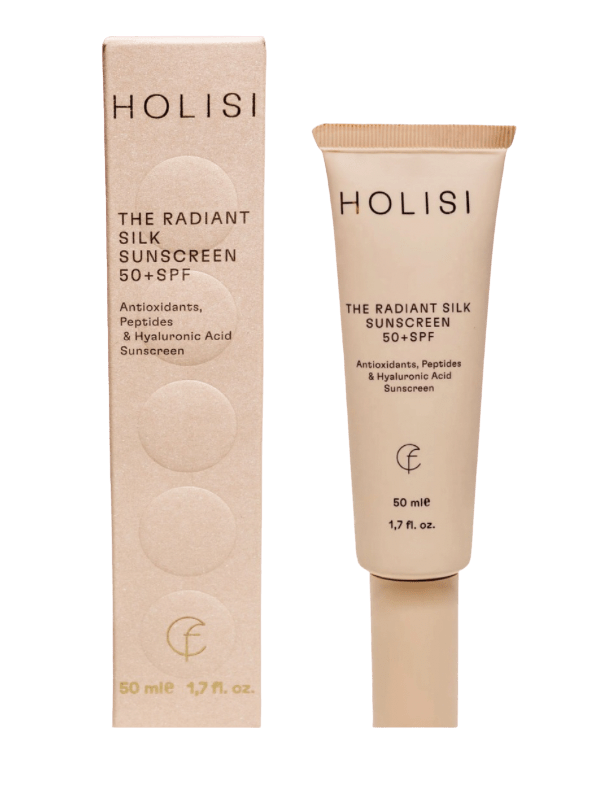 The Radiant Silk Sunscreen 50+ de Holisi 1